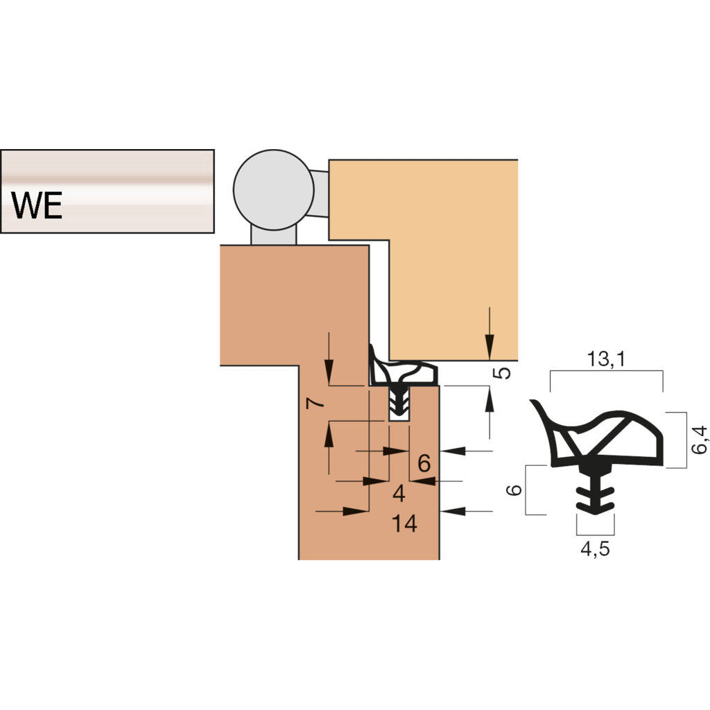 Türdichtung V 1011 Kurzbund