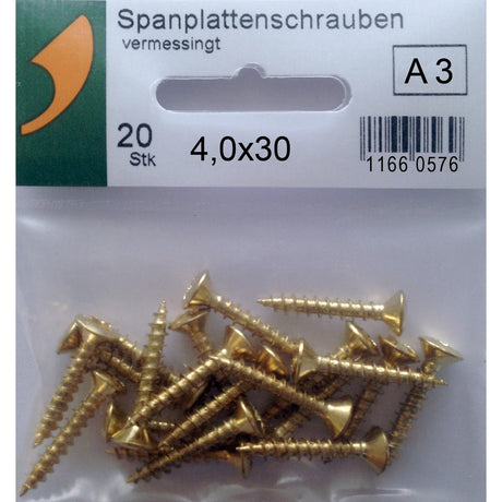 SBV-Spanplattenschrauben vermessingt