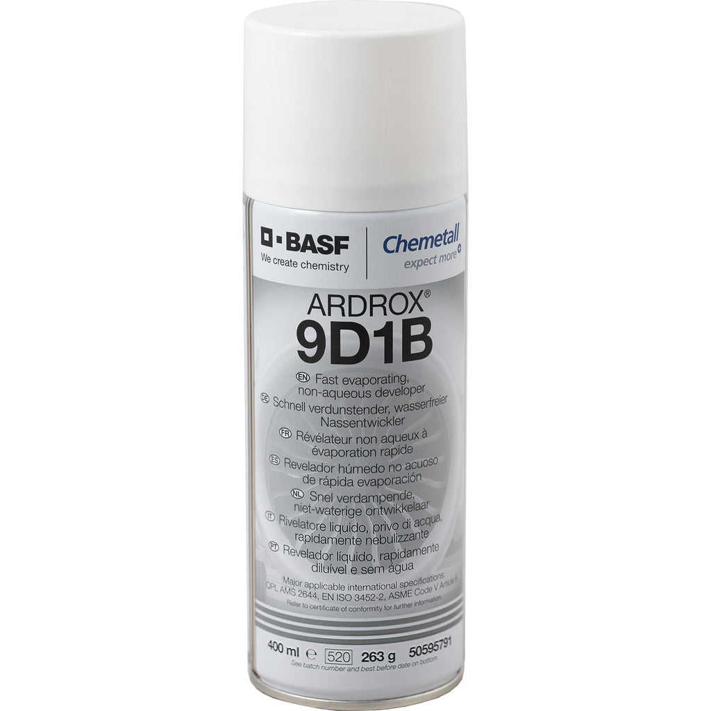 Sistema di prova con liquidi penetranti Ax 9D1B / Sviluppatore