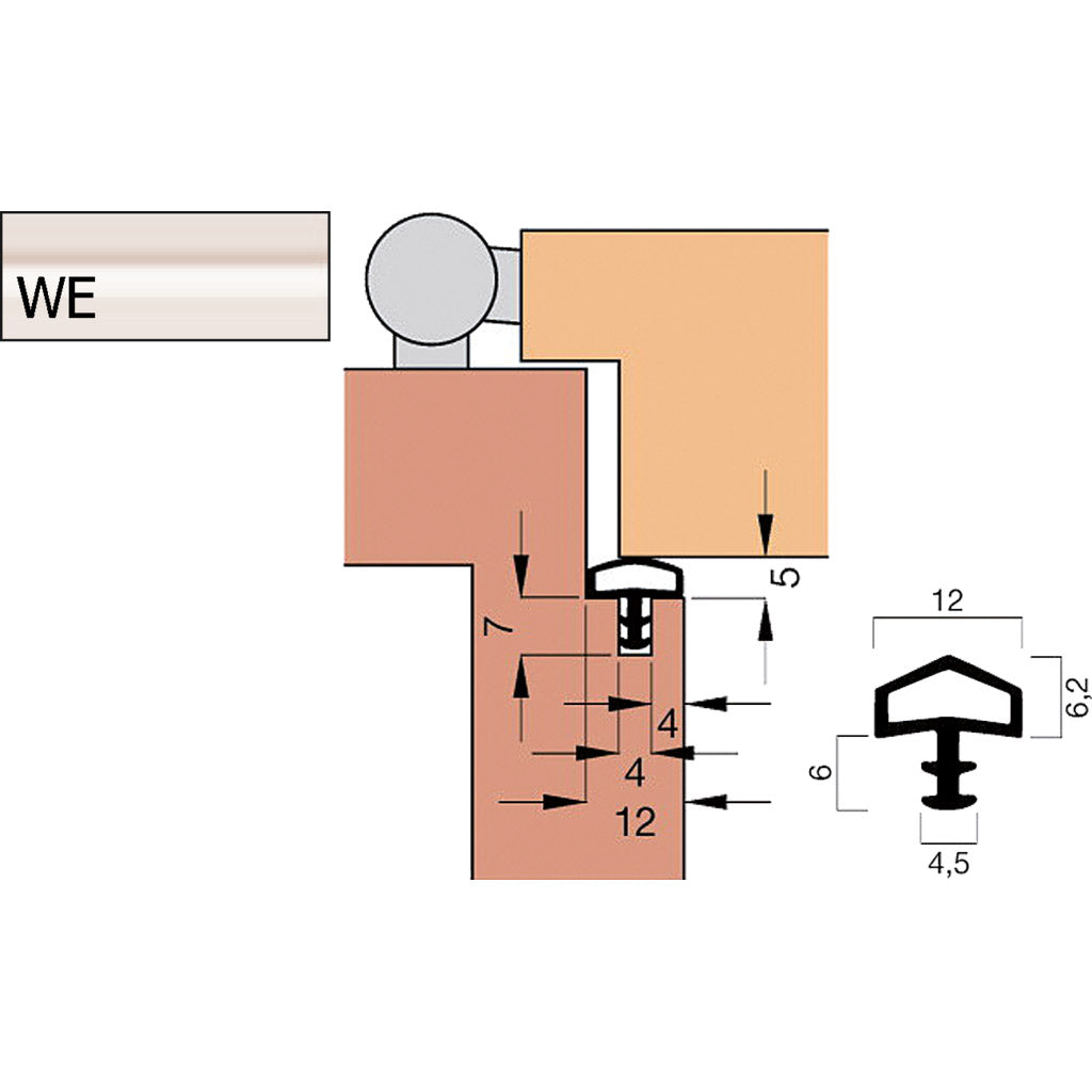 Türdichtung V 1004 Kurzbund