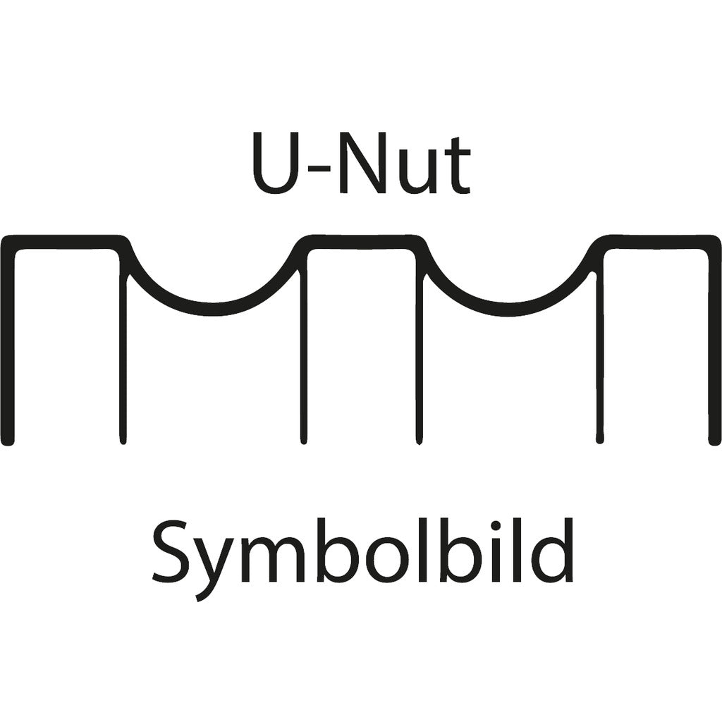 Vorschubrolle U-Nut