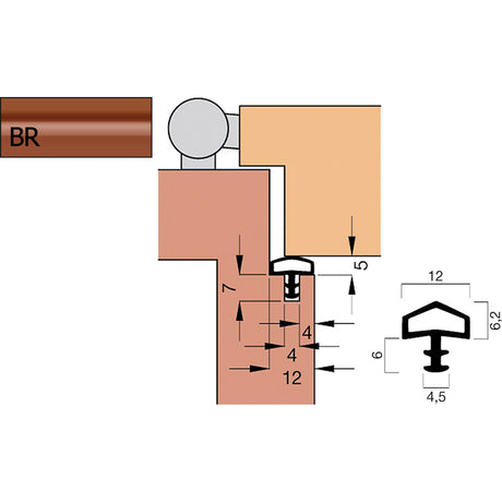 Türdichtung V 1004 Kurzbund