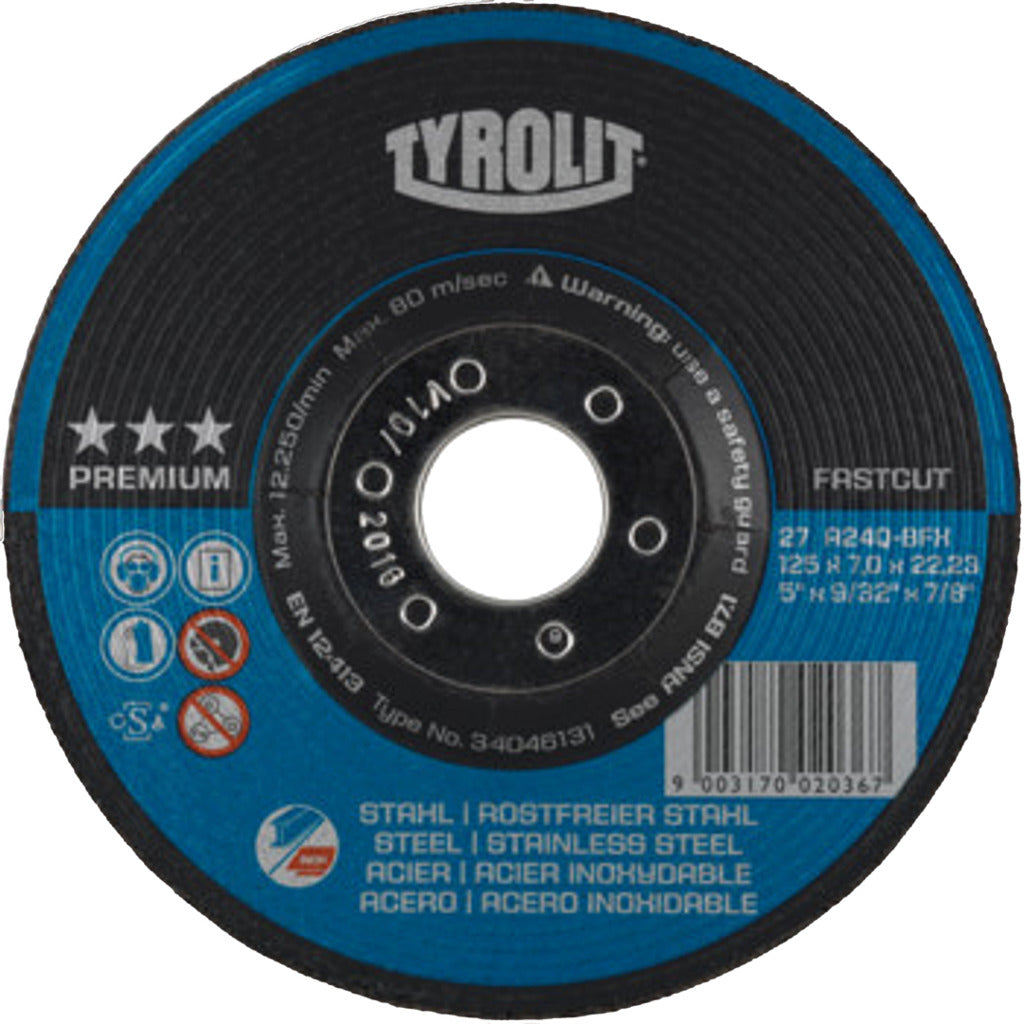 Disco abrasivo FASTCUT Premium*** per acciaio/acciaio inossidabile
