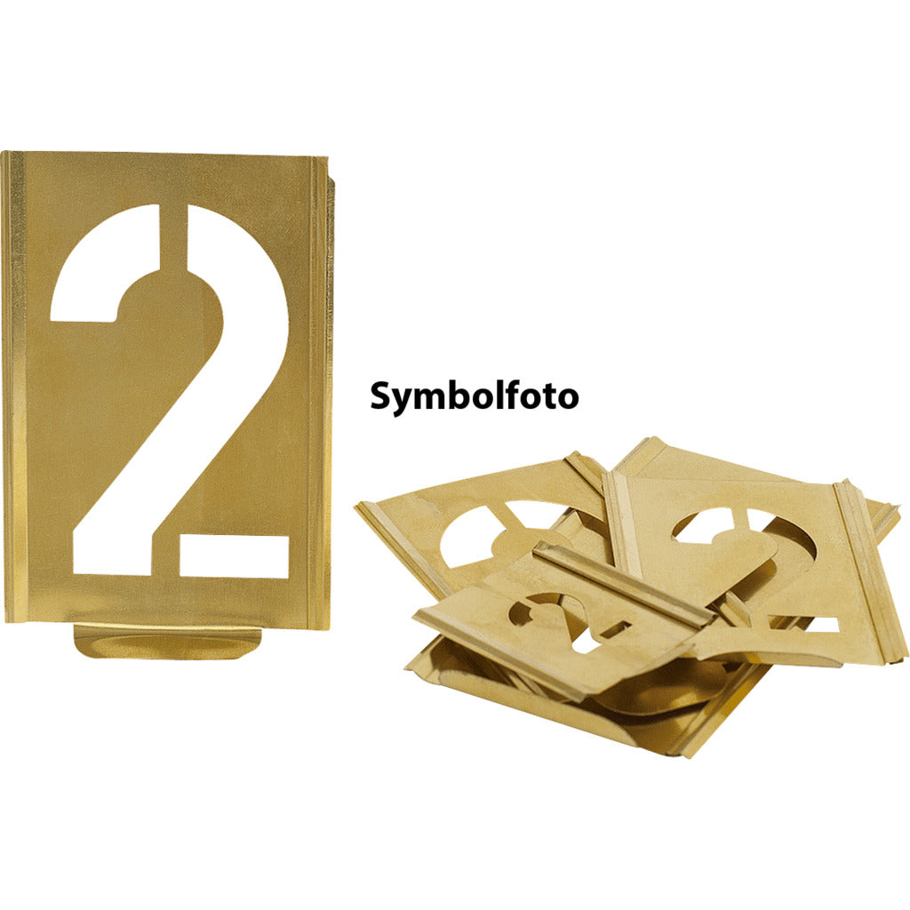 Signierschablone 0-9