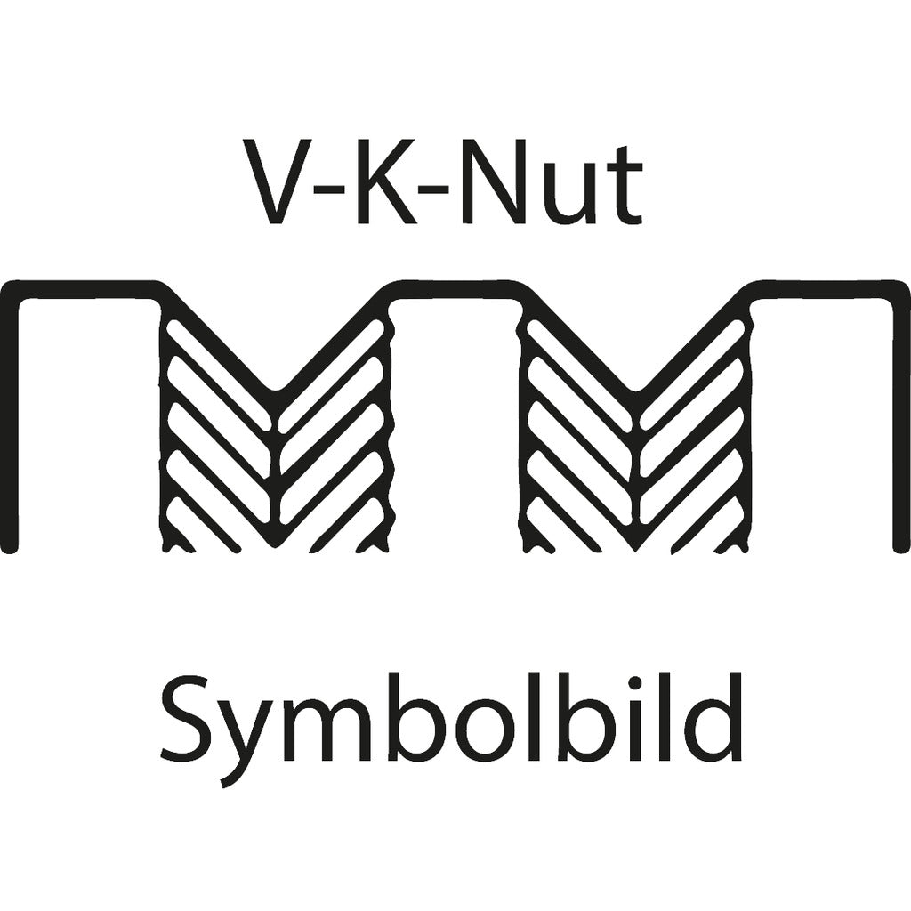 Vorschubrolle VK-Nut / gerändelt